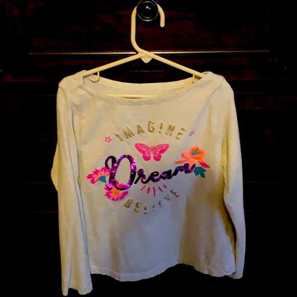 Tan Crazy 8 girl 7/8 shirt sparkly - Picture 1 of 4
